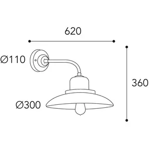 Moretti Luce Applique murale Patio 1693 en laiton ancienVendu parluminaire