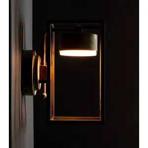 Moretti Luce Applique LED Cubic 3372 laiton ancien/opale