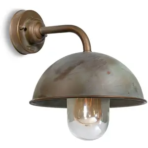 Moretti Luce Applique murale Circle 3239 droite, laiton ancien pas cher