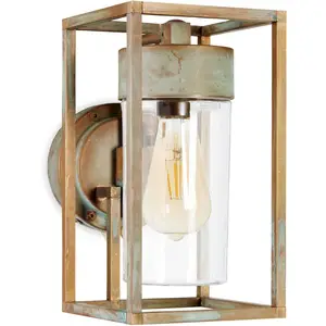 Moretti Luce Applique Cubic 3372 laiton ancien/transparente
