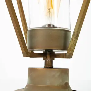 Moretti Luce Potelet Gemstone 3455, laiton ancien/transparentVendu parluminaire