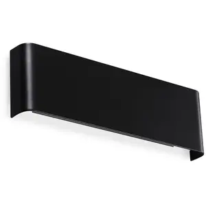 Ideallux Ideal Lux Applique murale LED Delta, noir, L 30 cm, up/down pas cher