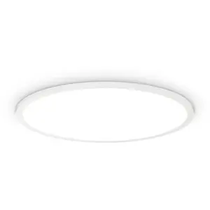 Comparateur de prix : Ideal Lux 60cm Semi Plafonnier LED Intégré Blanc, 4000K, IP40