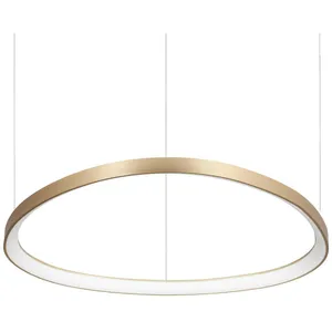Ideal Lux Gemini Plafonnier Suspendu Led Intégré Dali 81cm Laiton 7600lm 3000k