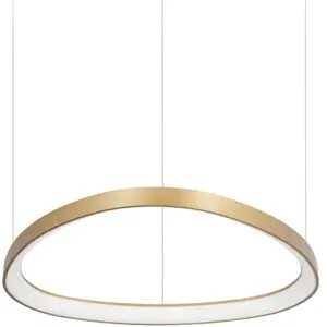 Ideal Lux Gemini Plafonnier Suspendu Led Intégré Dali 61cm Laiton 6600lm 3000k