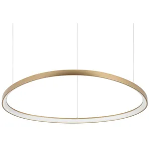 Gemini Plafonnier led Suspendu Intégré 105cm Laiton, 3000K - Ideal Lux