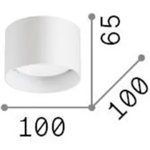 Ideallux Ideal Lux - spike Downlight rond monté en surface chromé pas cher