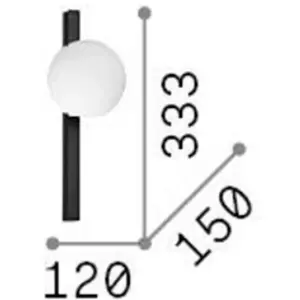 Ideallux Ideal Lux BINOMIO Applique Noir pas cher
