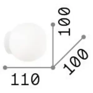 Ideallux Ideal lux mapa bianco applique blanc pas cher