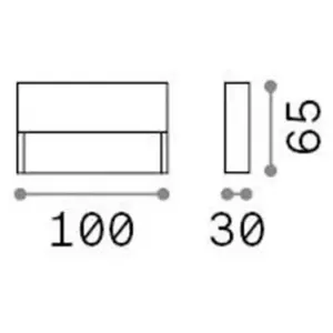 Ideallux Ideal Lux applique d'extérieur LED Dedra, blanc, 10 x 6,5 cmVendu parluminaire