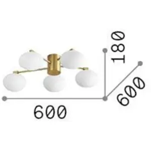 Comparateur de prix : Hermes PL5 D60, Plafonnier Ideal Lux