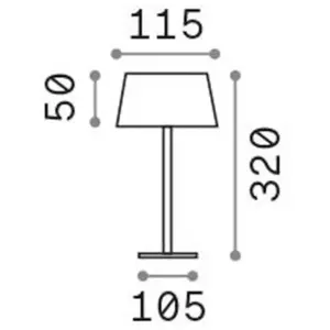 Comparateur de prix : Ideal Lux Pure Lampe De Table Led Intégrée Blanc 230lm 3000k Ip54