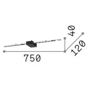 Ideal Lux - theo ap, Applique D075 pas cher