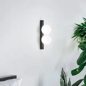 Ideallux Ideal Lux - ping pong Applique 2 Lumières Noir 500Lm 3000KVendu parluminaire