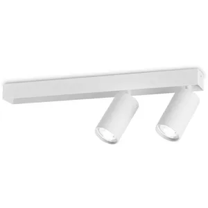 Ideallux Ideal Lux spot pour plafond Profilo, blanc, à 2 lampes, métal pas cher