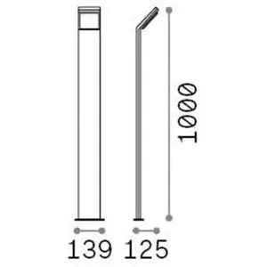 Comparateur de prix : Ideal lux style borne extérieure led intégrée 100cm gris 1050lm 3000k ip54