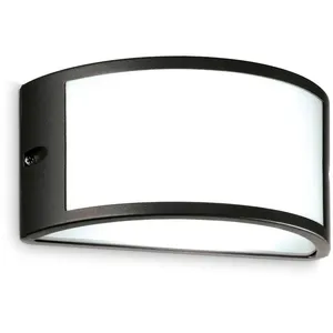 Ideal Lux - REX-1 Applique Extérieure Encastrable Noir IP44 pas cher