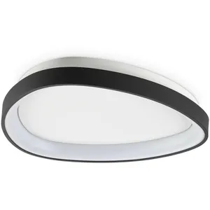 Comparateur de prix : Ideal Lux Semi-Plafonnier LED Intégré DALI 61 cm Noir 3650Lm 3000K