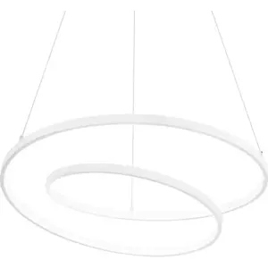 Ideal Lux Oz Plafonnier Led Intégré 60 Cm Blanc 2700 K
