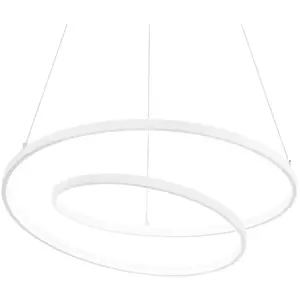 Ideal Lux - oz Plafonnier led intégré 80 cm Blanc 4000 k pas cher