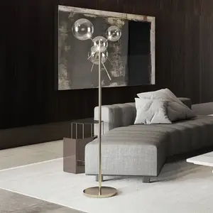 Ideal Lux - Equinoxe Lampadaire À 4 Bras Multiples Gris Fumé
