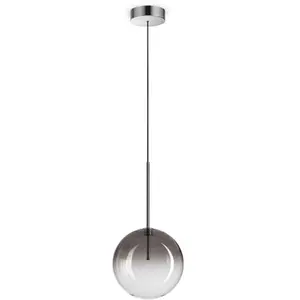 Ideal Lux - Equinoxe Plafonnier Globe 20 Cm Gris Fumé