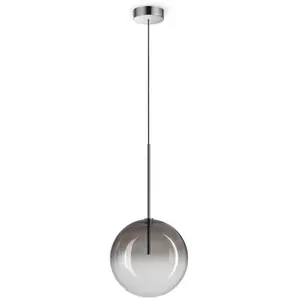Ideal Lux - Equinoxe Plafonnier Globe 25 Cm Gris Fumé