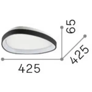 Comparateur de prix : Ideal Lux - Gemini Plafonnier Semi-encastré À Led Intégré De 42,5 Cm, Blanc 2700 K