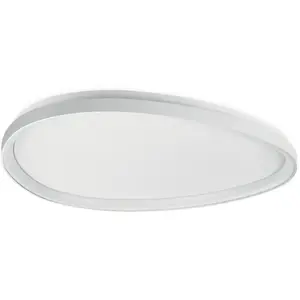 Comparateur de prix : Ideal Lux - Gemini Plafonnier Semi-encastré À Led Intégré De 81 Cm, Blanc 2700 K