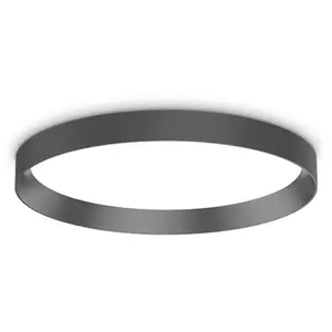 Comparateur de prix : Ideal Lux - Fly Plafonnier Led 45cm Noir 2700k Ip40