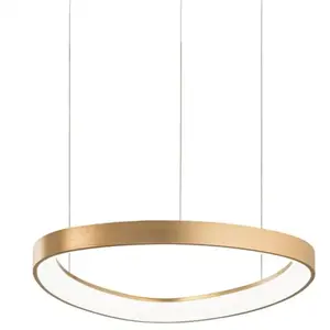 Ideal Lux - Gemini Plafonnier Led Intégré 42,5 Cm En Laiton 2700 K