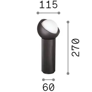 Lampe de table Ideal Lux 1x G9 noire IP20 BLOOM 352848