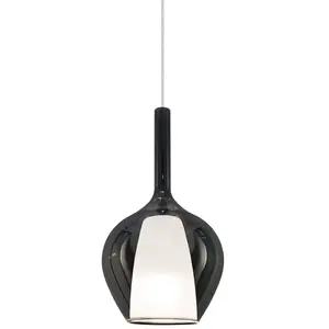 Comparateur de prix : Ideallux Suspension Ideal Lux Kalique 1, gris fumé, Ø 18 cm