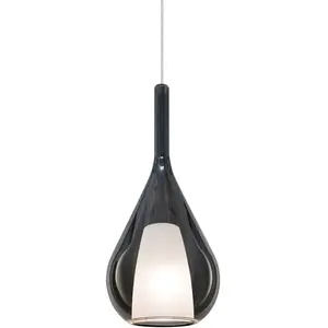 Comparateur de prix : Ideallux Suspension Ideal Lux Kalique 3, gris fumé, Ø 18 cm