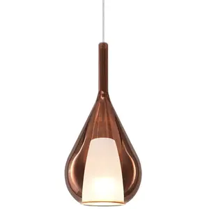 Ideallux Suspension Ideal Lux Kalique 3, couleur cuivre, Ø 18 cm pas cher