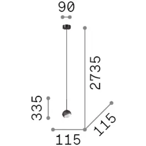 Ideal-Lux Bloom Suspension, 366623, pas cher