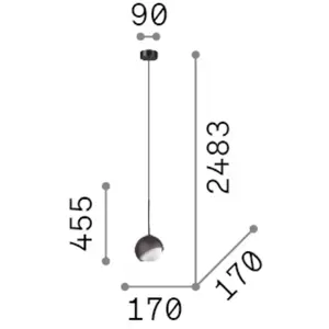 Ideal-Lux Bloom Suspension, 366647, pas cher