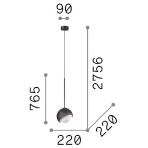 Ideal-Lux Bloom Suspension, 366661, pas cher