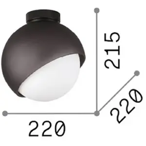 Ideal-Lux Bloom Plafonnier E27, 366586, pas cher