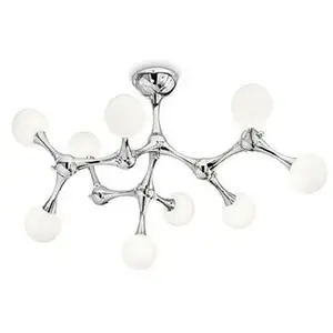 Ideal lux nodino - plafonnier à 9 ampoules moyennes à bras multiples, chrome, g9Vendu parkaufland