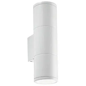 IDEAL LUX Applique murale blanche gun 2 ampoules en aluminiumVendu parkaufland