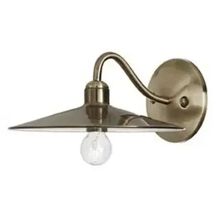 Applique murale CANTINA Laiton vieilli 1x40W - IDEAL LUX - 112626 pas cher