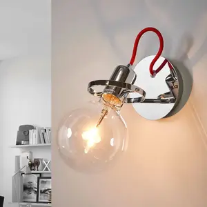 Comparateur de prix : IDEAL LUX Applique murale chromée radio 1 ampoule