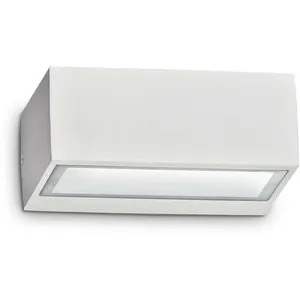 Ideal Lux - Applique murale extérieure à 1 ampoule Twin Up Down Blanc IP44, G9