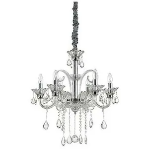 Colossal - Lustre à 6 ampoules en verre transparent, E14 - Ideal LuxVendu paramazon