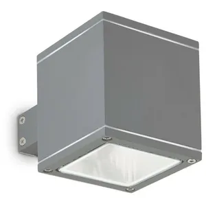Comparateur de prix : Applique murale extérieure SNIF Carré Anthracite 1x40W - IDEAL LUX - 121963