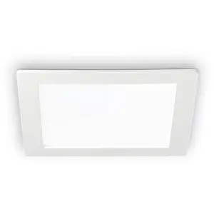 Ideal Lux - Groove - Spot encastré chaud carré à 1 ampoule led blanc pas cher