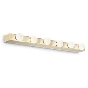 Comparateur de prix : Ideal lux prive - applique murale à 6 ampoules en laiton