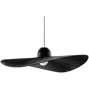 IDEAL LUX Suspension Noire MADAME 1 ampoule pas cher