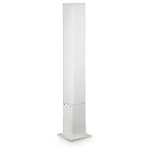 Comparateur de prix : Ideal Lux Edo Outdoor - Borne D'extérieur Carrée À 1 Lumière Blanche Ip44
